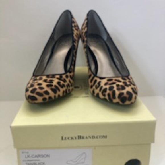 Brand new, Lucky brand Carson leopard wedges - Picture 2 of 3